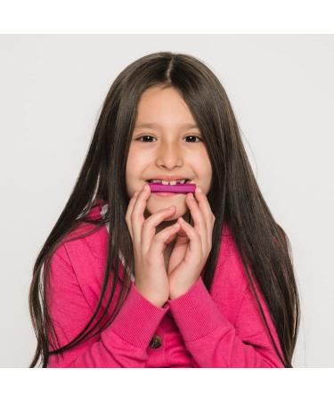 ARK Chewing Chain Tube | Sensory Necklace for Teething & Autism | Adjustable Strengths & Care Instructions - Soft Magenta - Buy Online on GoSupps.com
