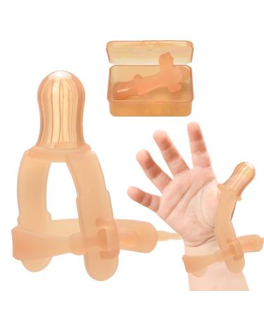 Thumb Sucking Stop for Kids - 0-3 Years Old Baby - Adjustable Thumb Guard for Thumb Sucking Silicone Thumb Sucking Treatment Kit for 3-36 Months Baby  Maximum for 1.95 -1.5 Wide Wrist