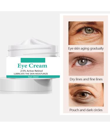 Premium Eye Cream with 2.5% Active Retinol & Caffeine | Anti-Puffiness Deep Moisturizing Reduce Fine Lines & Dark Circles - Anti-Aging Formula - Buy Online on GoSupps.com
