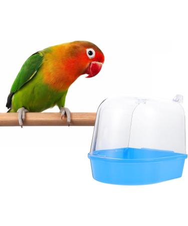 ULTECHNOVO Bird Cage Bath Tub Bird Shower Bathing Accessories Bird Bath for Parakeets Pet Toys Parakeet Cage Budgie Cage Accessories Pet Bird Bath Bird Bath Tub Small Bird Cage For Birds Blue - Buy Online on GoSupps.com