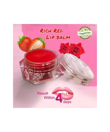 DK Natural and Veg Bright Pink Lips Strawberry Lip Balm 10g