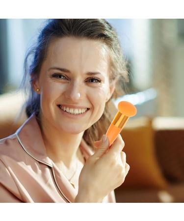 FRCOLOR Foundation Sponge Set - 3pcs Mushroom Makeup Puffs for Foundation & Concealer - Travel-Friendly Orange Beauty Tools - Buy Online on GoSupps.com