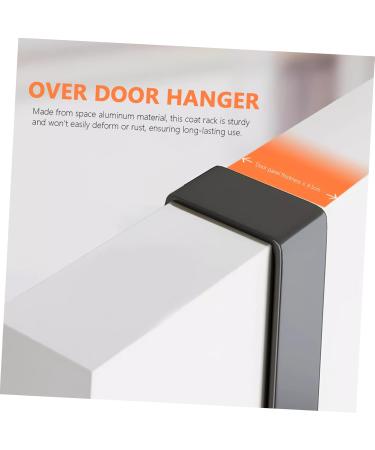 Key Holder Hook 8 Hook Over The Door Rack Door Towel Hanger Behind Door Coat Hooks Scarf Hook Wall-Mounted Coat Rack Over Door Hook Hat Hanger Space Aluminum Door Back Door Hanger - Buy Online on GoSupps.com