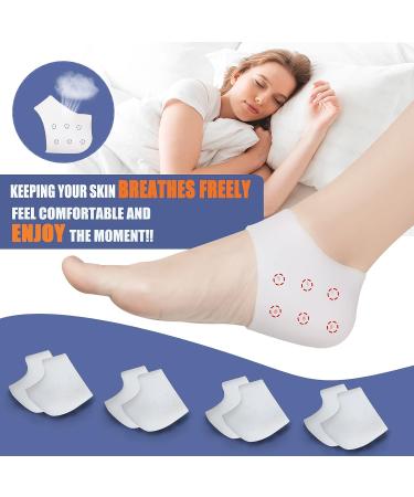 Silicone Heel Cups (8PCS) for Heel Pain Relief & Protection - Breathable Cushion for Plantar Fasciitis, Tendonitis, Spurs, & Cracked Heels - Unisex Heel Protectors - Buy Online on GoSupps.com