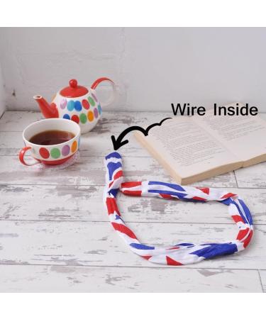 Basic Sense UK Flag Union Jack Wire Headband - Adjustable One Size UK Event Headbands for Women - Buy Online on GoSupps.com