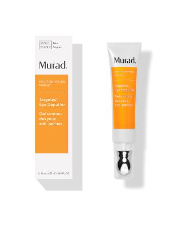 Murad Targeted Eye Depuffer - Anti-Aging Eye Cream Formulated to Visibly Brighten Depuff and Firm Under-Eyes - Ginseng Lily and Caffeine Massage Away Puffiness and Under-Eye Bags - 0.5 FL OZ