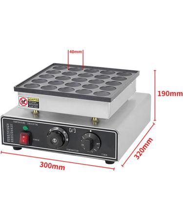 Mini Pancake Maker 25/50 Pieces Non-Stick Pancake Maker 850W Electric Waffle Maker Pancake Maker for Home and Commercial use (Size : 25) - Buy Online on GoSupps.com