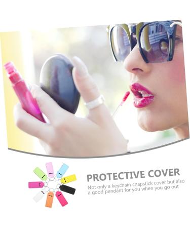  FRCOLOR FRCOLOR 36 Pcs Lip Case Colorful Lip Gloss Colorful Outdoor Decor Lipstick Cover Keychain Lip Protector - Buy Online on GoSupps.com