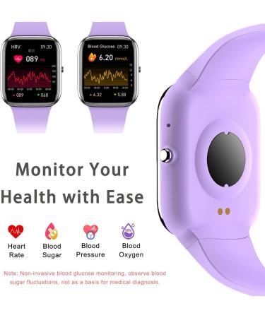 SHAPESHE Blood Glucose Monitor Smart Watch & Fitness Tracker - Touch Screen Watch for Blood Sugar, Pressure & Sleep - Activity Trackers for Men & Women - Buy Online on GoSupps.com