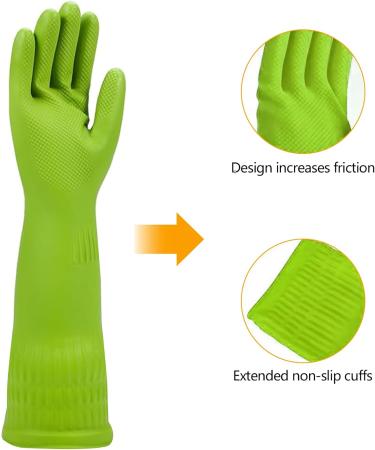 Rubber Cleaning Gloves for Washing Dishes Dishwashing Gloves for Kitchen Cleaning for Household Durable Reuseable Multicolor-m - Buy Online on GoSupps.com