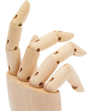 Wooden Hand Model 7 Art Mannequin Figure with Posable Fingers - Ideal for Drawing, Art Supplies & Jewelry Display - Buy Online on GoSupps.com
