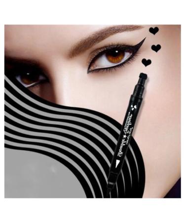 Pinkiou 2 in 1 Double-headed Liquid Eyeliner Pen Stamp - Waterproof & Smudgeproof Heart Stamp for Long Lasting Makeup - Buy Online on GoSupps.com