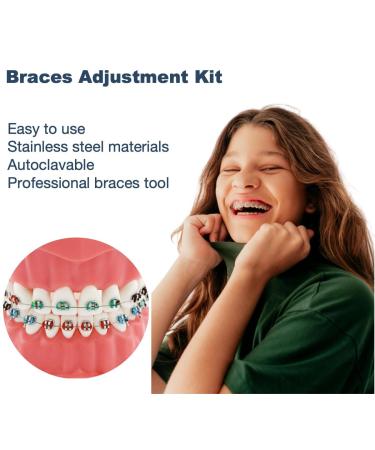 Complete DIY Braces Tool Plier Kit At Home 4PCS - Holding Brackets Change Color For Braces Ligature Ties Power Chain And Cutting Plier - Buy Online on GoSupps.com