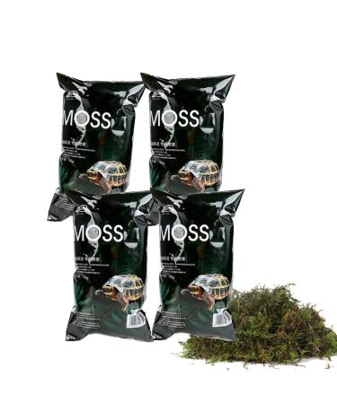 Omem reptiles coconut brick-moss-set Terrarium beds Substrate Matt turtle Warm wintering floor pet requirement (4 moss) 4 MOSS