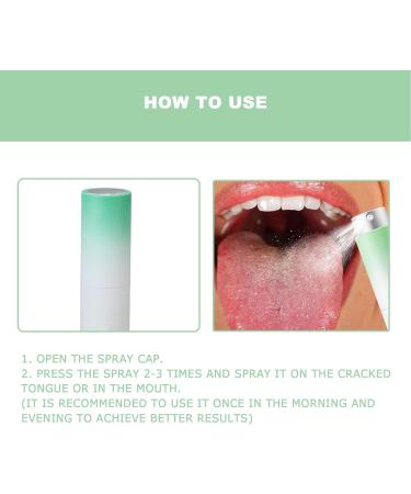 Fissured Tongue Relief Spray 2pcs Fissured Tongue Relief Spray 8ml Remove Odor Regulates Oral Health Breath Fresheners Oral Fissured Tongue Spray Fissured Tongue Sprayer - Buy Online on GoSupps.com