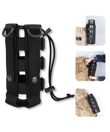Buentya tactical bottle holder military nylon bottle bottle holder Ruck bag Bottle holder Belt water bottle holder clip drinking bottles pocket with cord strain bottle bags Bottle holder for hiking