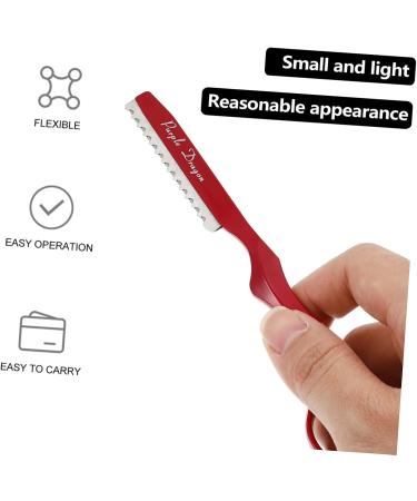 Fomiyes 11th Holder for Hair Cutting Tools | Slim Rustproof Hair Scissors & Thinning Cutter - 17.5x2cm Red - Perfect for Home Use - Buy Online on GoSupps.com