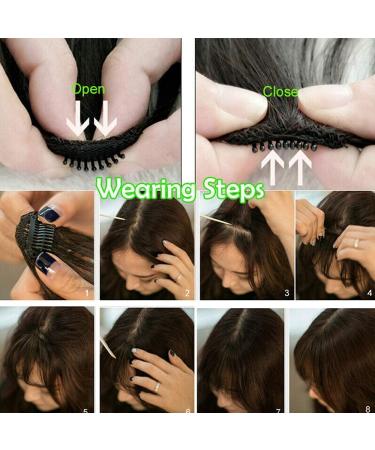 SEGO Pony Hairpiece Extensions - Clip-in Fringe Bangs One Piece Hair Extension in Coffee Brown - Perfect for International Shipping - Buy Online on GoSupps.com