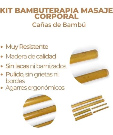 Bambut Therapy Set - 6-Part Body & Face Massage Kit | Ideal for Molotherapy | Aesthetic Maderotherapy from Spain - Buy Online on GoSupps.com