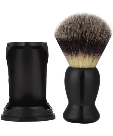 Sluffs Beard Brush & Holder Set | Professional Acrylic Stand for Men | Beard Care & Razor Tool in Black - Buy Online on GoSupps.com