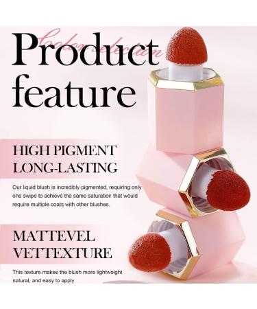 Long Lasting Liquid Blush Stick - Coral Shade | Creamy Soft Cheek Blusher | Multi-purpose Makeup | Natural Smooth Pigmented Formula - Buy Online on GoSupps.com