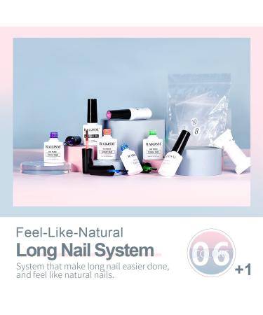 RARJSM Translucent Neon Jelly Gel Nail Polish Set - 6 Colors with Long Fake Nails in Gift Package - Buy Online on GoSupps.com