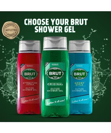 Brut Original Shower gel for Hair & Body | Body Wash for Men| Authentic Fragrance 500ml - Buy Online on GoSupps.com