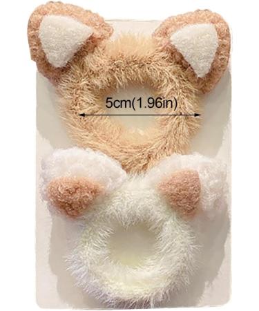 Shop Mllkcao 2-Piece Hair Tie Set - Plush Cat & Bear Ears Anti-Sweet Scrunching Elastic Hair Bands for Girls & Women - Perfect Hair Jewelry A01 - Buy Online on GoSupps.com