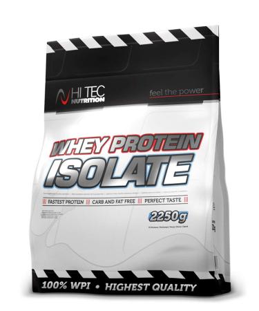 Hi Tec Nutrition Whey Protein Isolate - 2250g - Vanilla - 100% Whey Isolate - BCAA Dietary Primerate For Athletes Nutrition Vanilla 2250g