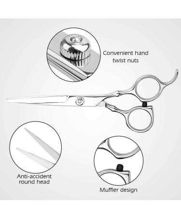 Professional Barber Scissors and Hair Comb Set - Hairdressing, Cutting, Thinning, and Texturizing - Salon and Home Use (Set of 2) - Buy Online on GoSupps.com