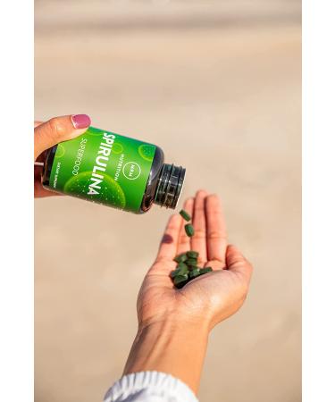 MRM Spirulina 180 Vegan Tablets - Nutrient-Rich Superfood for Energy & Wellness - Buy Online on GoSupps.com