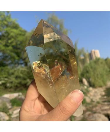 Natural Rough Citrine Tower Crystal Crafts Rough Citrine Wand Natural Stone - Buy Online on GoSupps.com