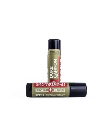 Duke Cannon Tactical Lip Balm SPF 15 - 3 Pack (0.56oz) - Lip Protectant - Buy Online on GoSupps.com