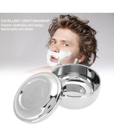 Brrnoo Stainless Steel Shaving Bowl - Universal Men's Shaving Mug Container with Lid for Beard Soap - International Shipping Available - Buy Online on GoSupps.com