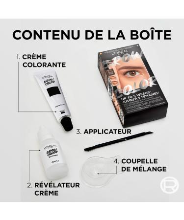 L Or al Paris - Teinture Sourcils Semi-Permanente - Tenue Jusqu 5 Semaines* - Premiers R sultats en 5 Min - Jusqu 10 Utilisations - Sans Ammoniaque - Brow Color - Teinte : 5.0 Brunette - Buy Online on GoSupps.com