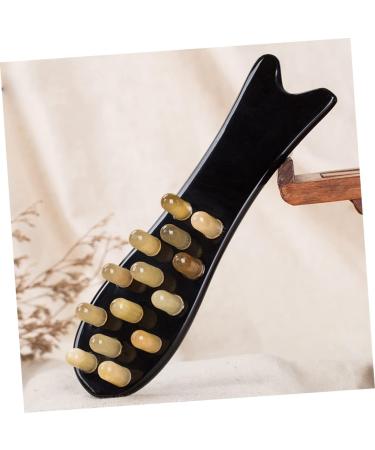 Beaupretty 2ST Kamm Desurage Brush for Curly Hair - Natural Horn Scalp Massage Device & Multi-Purpose Comb for Ladies | Soothing Muscle & Hair Care Tool - Buy Online on GoSupps.com
