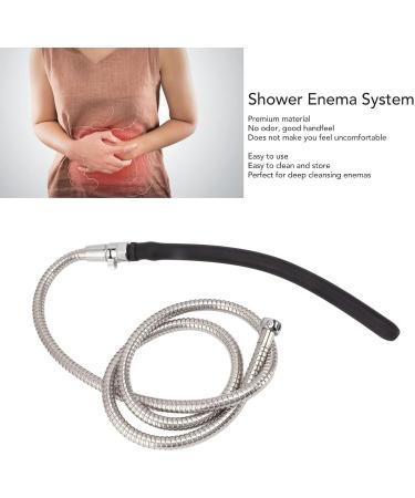 XCELLO Shower Inlet System - Stainless Steel Flushing Set for Home Use Promotes Bowel Movements & Easy Storage - Shop Internationally - Buy Online on GoSupps.com