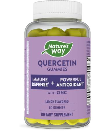 Nature s Way Quercetin Gummies with Zinc Immune Defense* Powerful Antioxidant* Lemon Flavored 60 Gummies - Buy Online on GoSupps.com