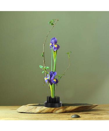 Kenzan Ikebana Flower Frog with Rubber Gasket - Round Black (34MM) - Buy Online on GoSupps.com