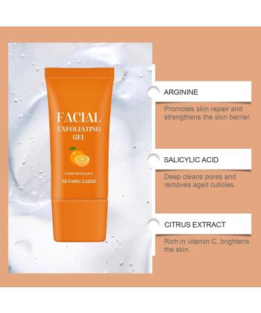 Orange Facial Exfoliating Gel Gentle Face and Body Scrub Peeling Gel Removes Blackheads & Moisturizes Skin (A-1Pcs 1 Ounce (Pack of 1)) A-1Pcs 1 Fl Oz (Pack of 3) - Buy Online on GoSupps.com
