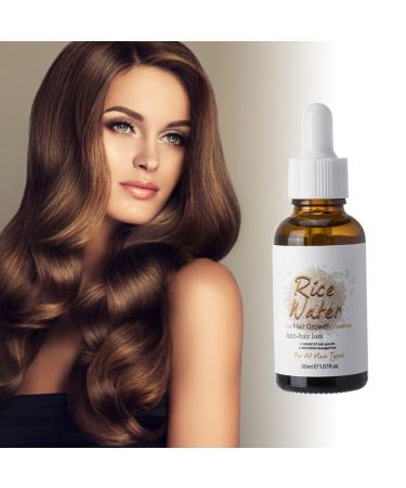 Fermented Rice Water Serum | 30ml Biotin Hair Growth Serum for Quick Healthy Hair | Anti-Hair Loss Hair Serum - Buy Online on GoSupps.com