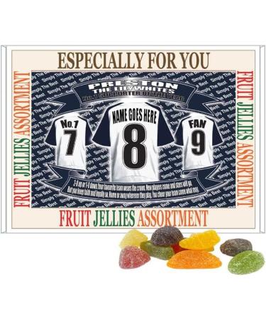 Preston Football Shirt Personalised Gift Boxed Sweets Variety - Buy Online on GoSupps.com