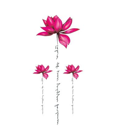 30pcs Waterproof Flower Temporary Tattoos for Women L7.5xW3.6 - Trendy and Stylish Designs - Buy Online on GoSupps.com