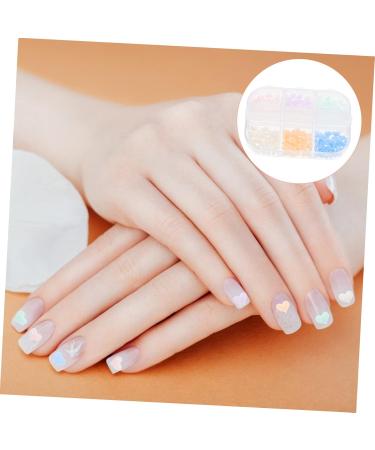 FRCOLOR 2 Boxes Heart Shaped Nail Ornaments Delicate 3D Nail Accessories Made of Resin - Buy Online on GoSupps.com