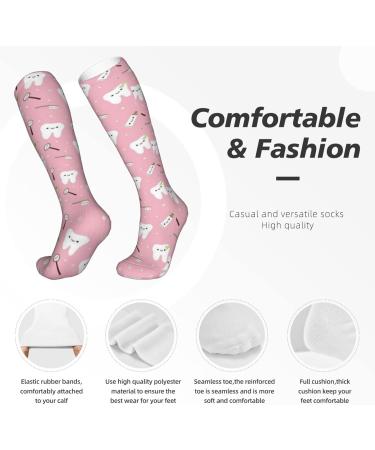Dental Fabric Compression Socks for Men & Women - 15-20 mmHg Support for Running & Cycling | Best Circulation Boost - Buy Online on GoSupps.com
