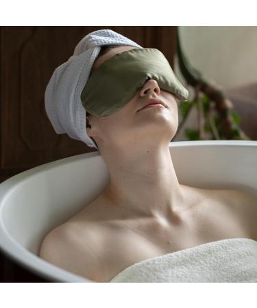 Weighted Eye Pillow for Relaxation & Sleep | 100% Natural Crystals | Cooling Eye Pillow for Yoga Spa & Travel | Perfect Gift for Women - Buy Online on GoSupps.com