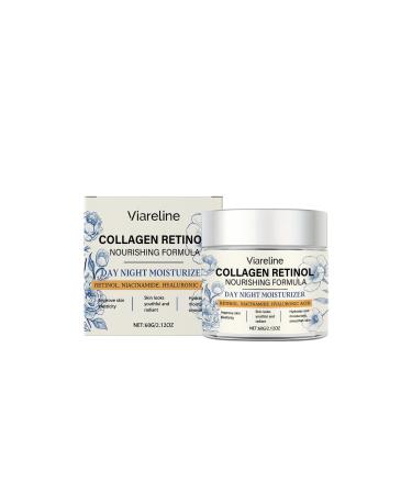 Collagen Retinol Day Night Moisturizer with Niacinamide Hyaluronic Acid Anti-Aging Nourishing Formula for Face 2.12 oz