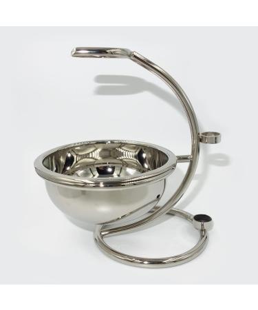 Kjyr Portable Men's Shaving Brush Set - Fashionable Silver Tip Dachshund Hair & Beard Brush Travel-Friendly Cup & Bowl Holder | Durable 12x18cm - Buy Online on GoSupps.com