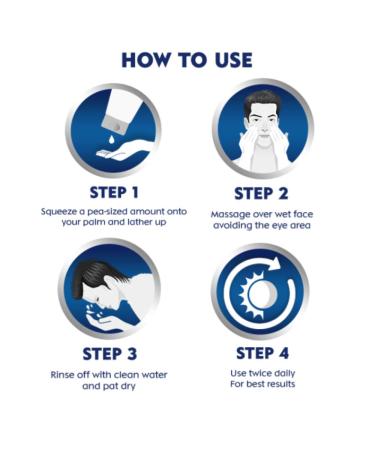 Nivea Men Oil Control Face Wash 10X Whitening - 100g/100ml - Buy Online on GoSupps.com