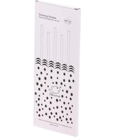 Dakoufish 13 Reusable Tritan Drinking Straws for Mason Jars - Set of 12 with Cleaning Brush (13 inch, 7 Colors) - Buy Online on GoSupps.com